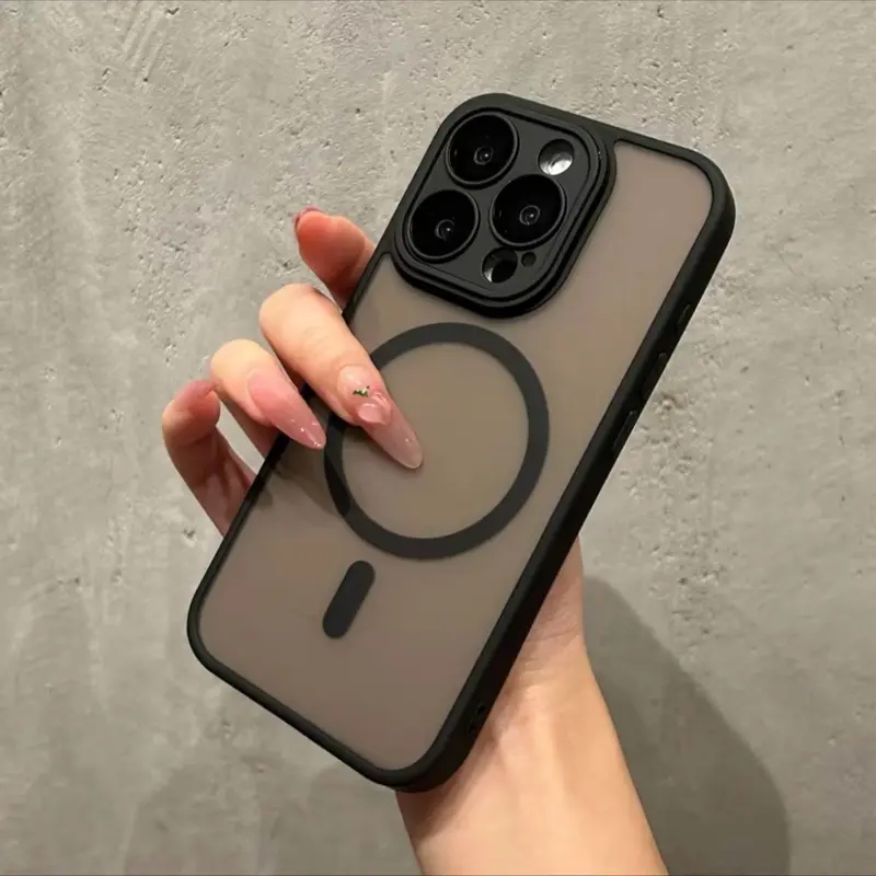 Ốp lưng Beizun nhám mờ matte bảo vệ cam hỗ trợ sạc từ tính dành cho iPhone 16 15 14 13 12 11 Promax 