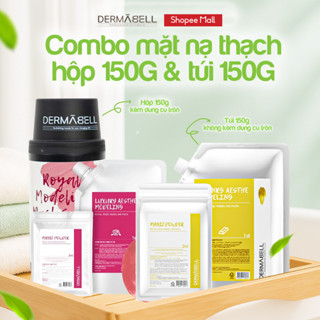  Combo Mặt Nạ Thạch DERMABELL ROSE & GOLD – Dưỡng Ẩm + Trẻ Hóa Da 150g 