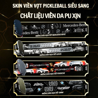 Miếng dán viền vợt Pickleball Da PU Young Pickko - Cars Brand Collection  — Edge Guard 14 & 16 mm