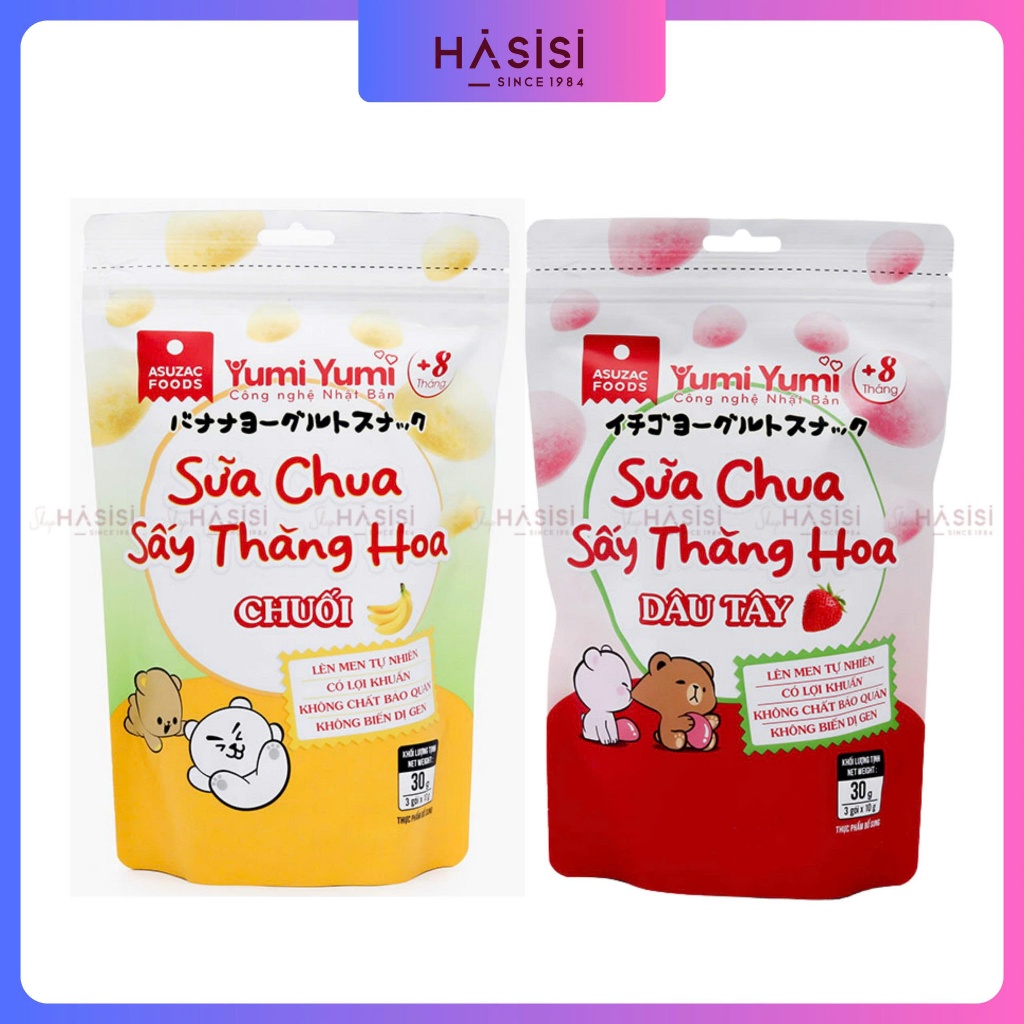 Sữa Chua Sấy Thăng Hoa ASUZAC FOODS - Yumi Yumi 10g x3