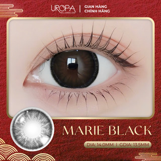  Lens cận siêu cấp ẩm UROPA LENS màu đen Marie Black kính áp tròng 6 tháng chống ánh sáng xanh 