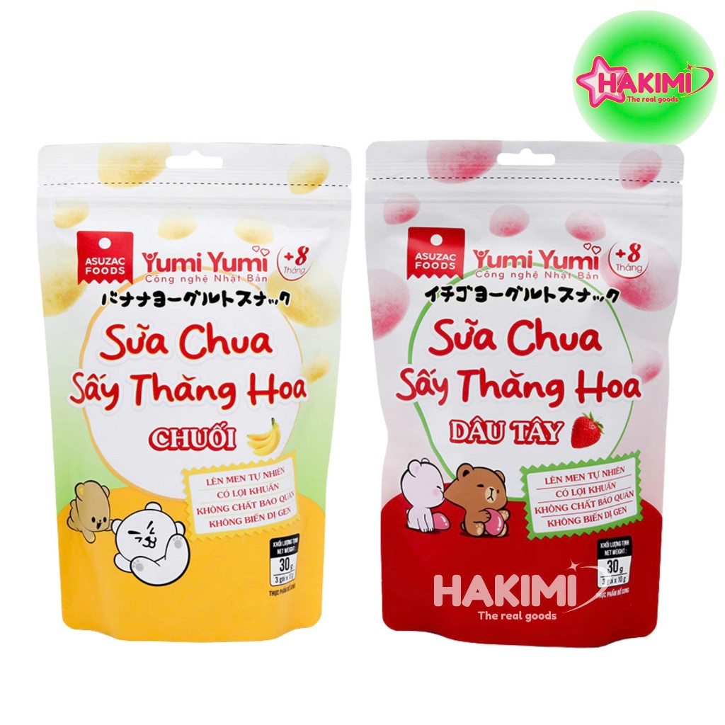 Sữa Chua Sấy Thăng Hoa ASUZAC FOODS - Yumi Yumi 10g x3