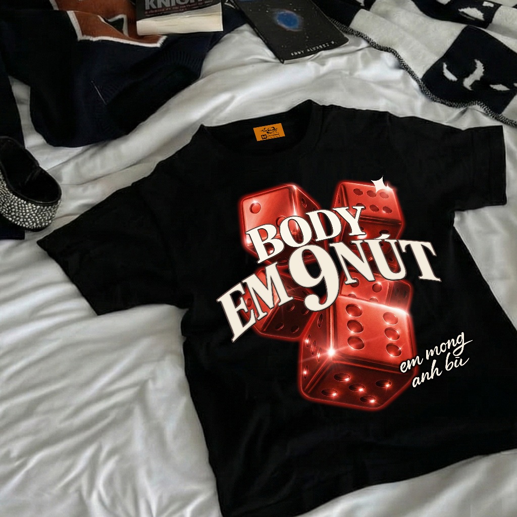 Áo Thun Unisex Form Boxy & Oversize Local Brand ATELIER VIBES – Cotton 2 Chiều 250GSM Em 9 nút