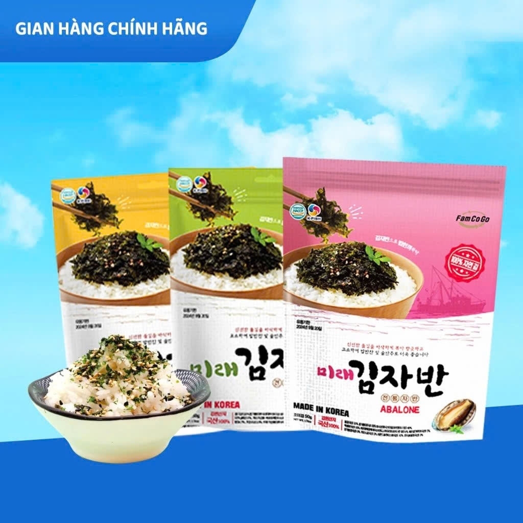 Shop Bố Ken - Rong biển rắc cơm 3 vị Mirae ( 100% nhập khẩu chính hãng Hàn Quốc)