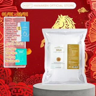  Bột Mặt Nạ Dẻo Vàng 24K Cho Da Nhạy Cảm Trắng Sáng ADEL Hàn Quốc 1kg 