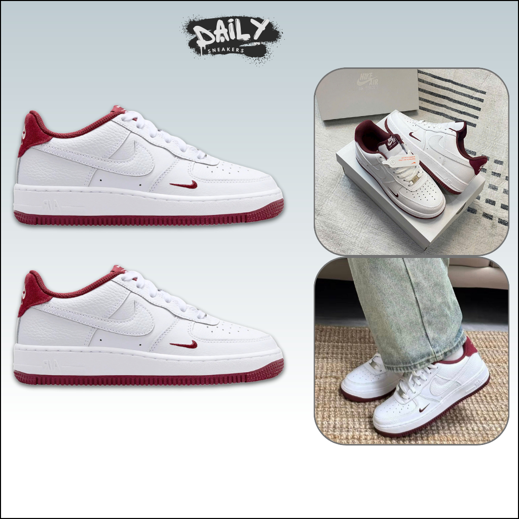 Giày Thể Thao Nike Air Force 1 LV8 ‘White Team Red’ – Sneaker AF1 Trắng Đỏ [Daily Sneakers]