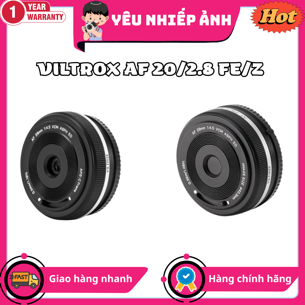 Ống kính Viltrox AF 28mm F4.5 FE/Z Mount