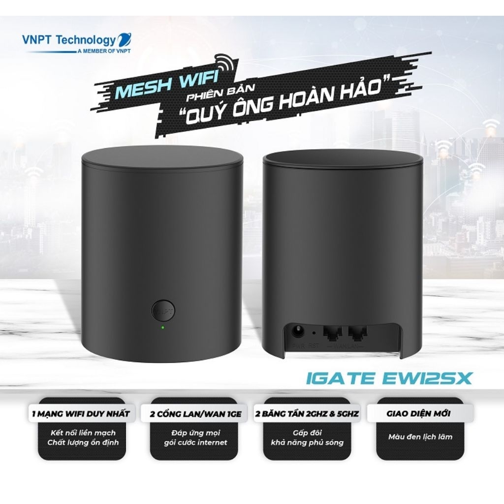 Bộ phát mesh wifi igate EW12SX hàng đẹp,khỏe(2nd)