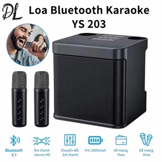 Loa Bluetooth Mini Karaoke YS 203 kèm 2 Micro mini Không Dây,loa bluetooth nghe nhạc cao cấp