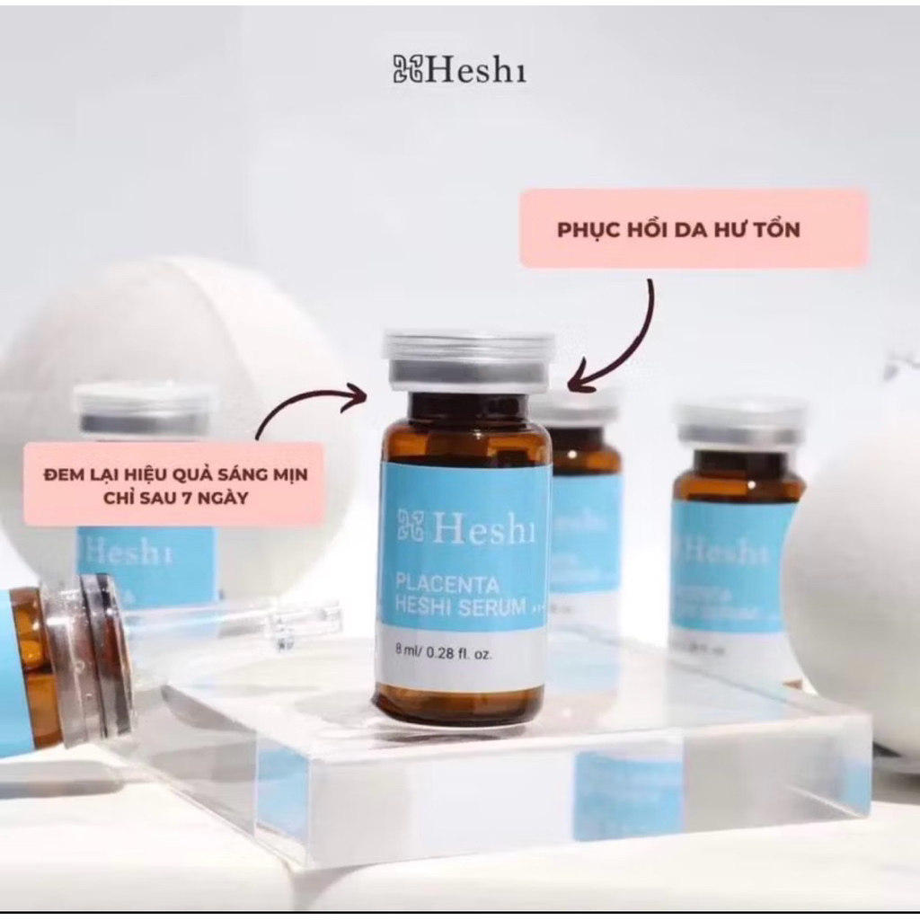 Tế bào gốc phục hồi da,dưỡng trắng cấp ẩm chống lão hóa Heshi chính hãng (lọ 8ml)