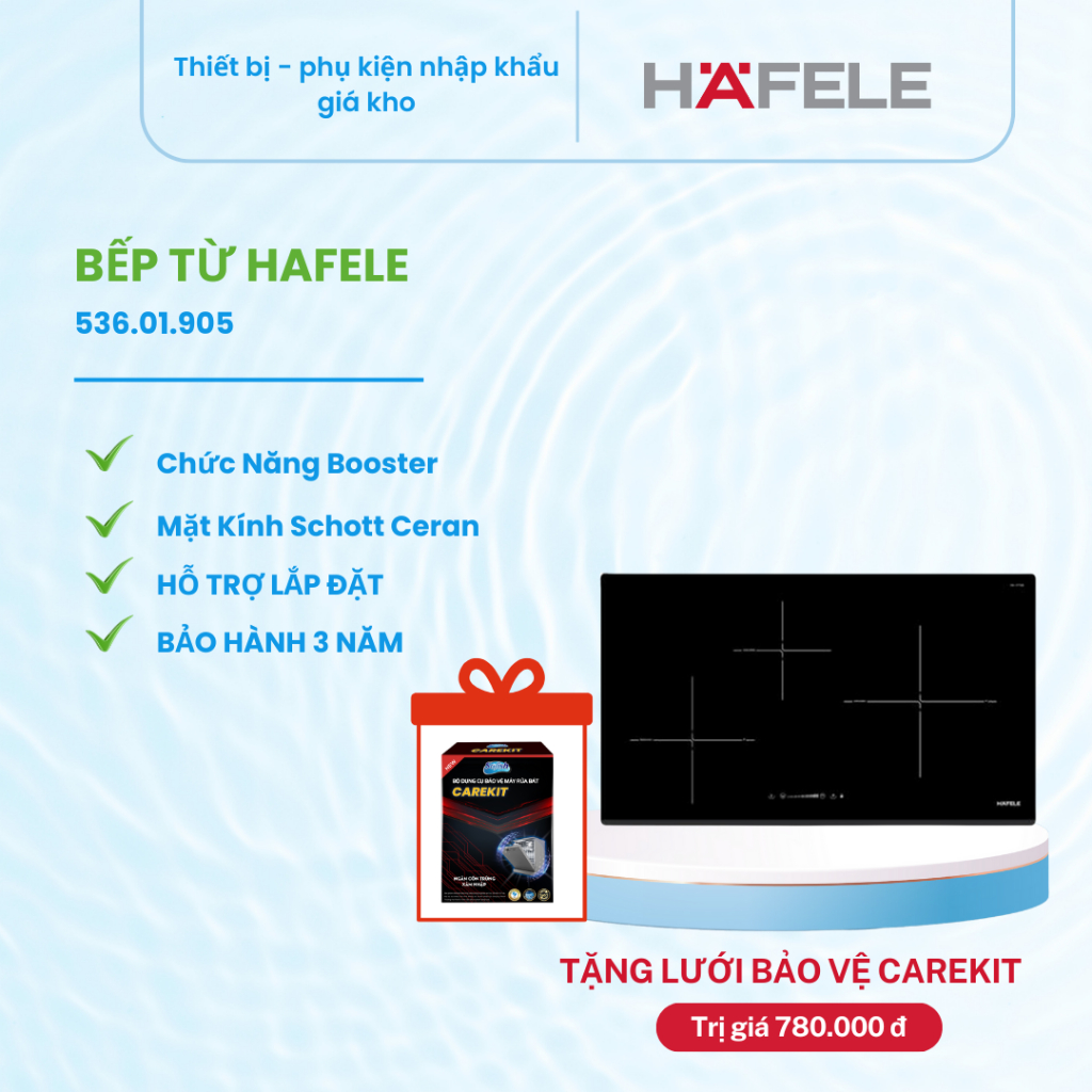 [BẢO HÀNH 3 NĂM] Bếp từ ba vùng nấu Hafele HC-I773D 536.01.905