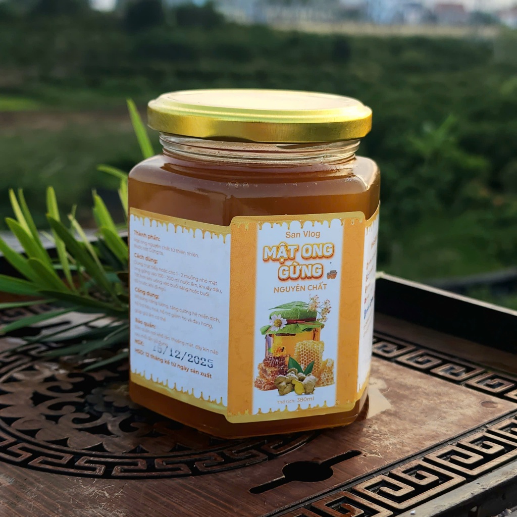 Mật Ong Gừng Nguyên Chất - Hũ 380ml