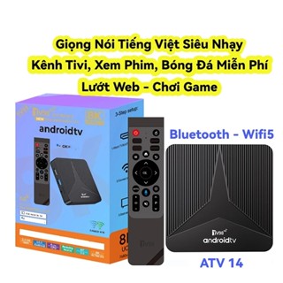 Android TV Box TV98 4K bản 16G+256GB Tiếng Việt Wifi 5G, Bluetooth 4.0,Điều khiển từ xa bằng giọng nói,Xem YouTube vv