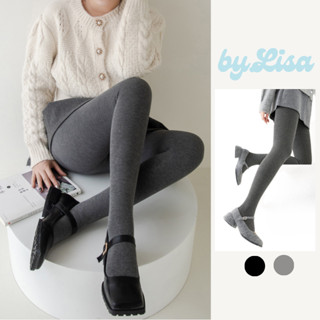 Quần Tất Legging Giữ Ấm Siêu Co Giãn Quần Tất Màu Xám Ghi Phong Cách Hàn Quốc byLisa