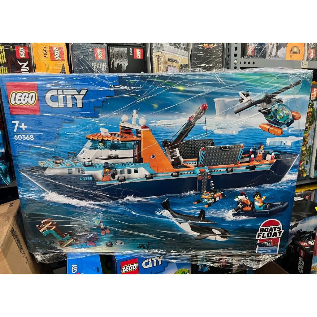 Mô hình City - 60368 - City - Arctic Explorer Ship - Tàu thám hiểm Bắc Cực - Lego