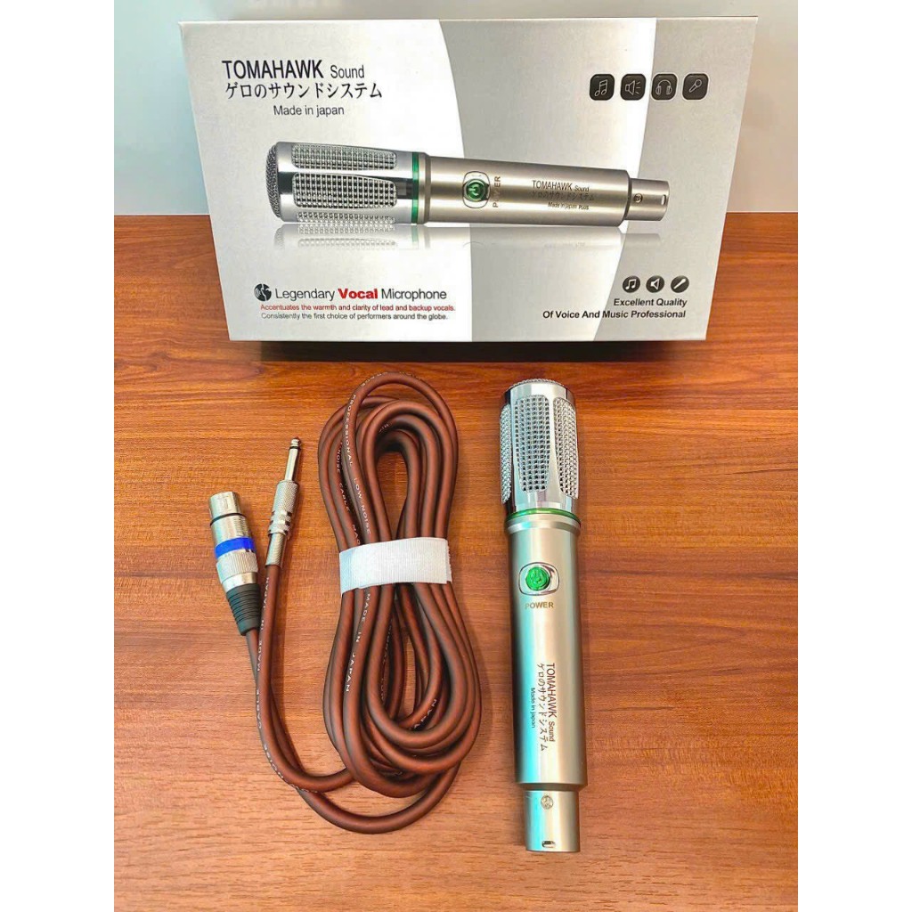 Micro karaoke có dây trắng dài 2025 new  mic hát nhẹ tiếng trong  dùng cho dàn karaoke