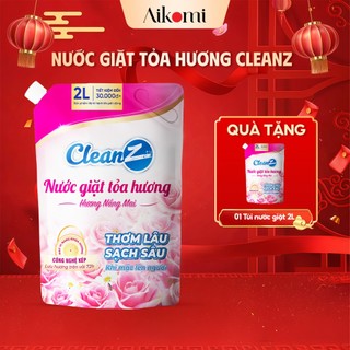  Nước Giặt Xả Tỏa Hương CleanZ Công Nghệ Sạch Sâu Đánh Bay Vết Bẩn Hương Thơm Mềm Mại Bảo Vệ Màu Quần Áo 
