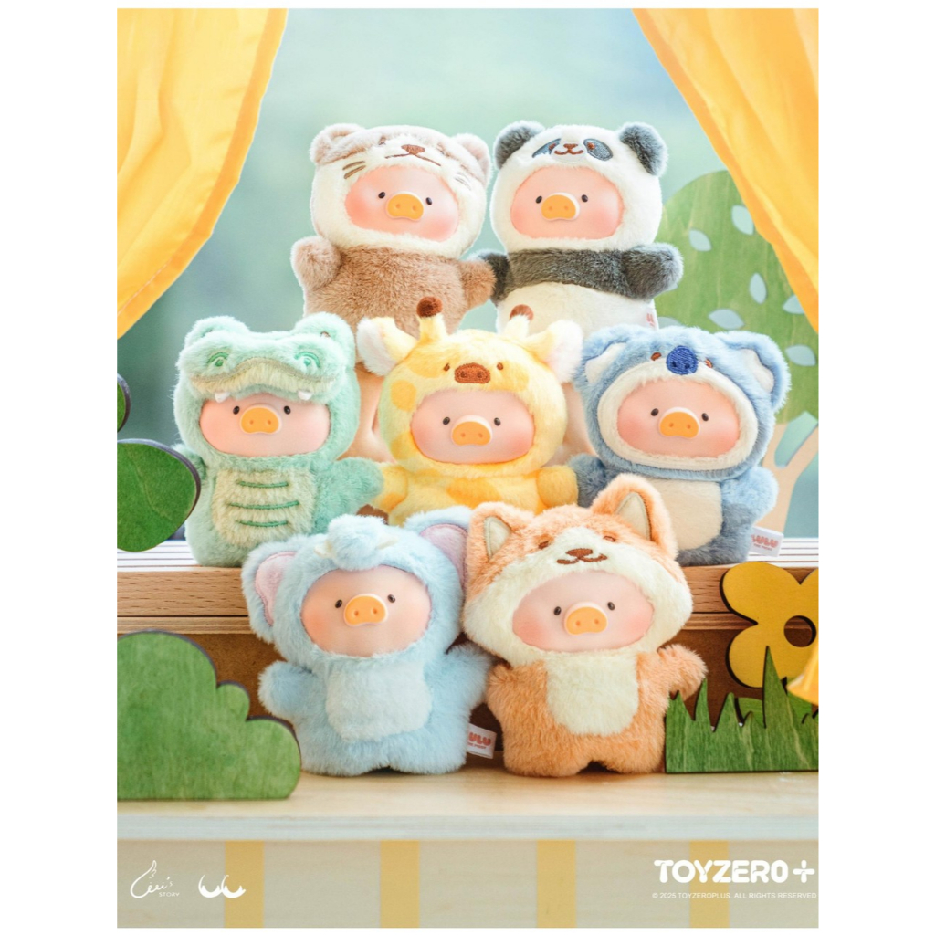 (1 hộp) LuLu the Piggy Animal Party - Puppet Show PVC Face Plush Keychain (Blindbox)