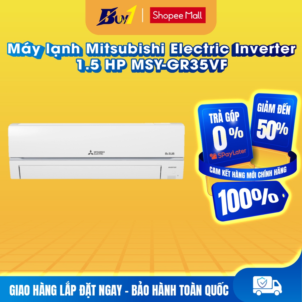 MSY-GR35VF - Máy lạnh Mitsubishi Electric Inverter 1.5 HP MSY/MUY-GR35VF - Hàng chính hãng