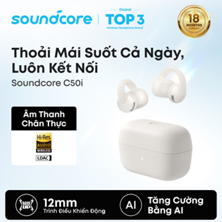  NEW  Soundcore C50i by Anker Open-Ear Headphones Clip-On Earbuds AI-Enhanced Calls Comfortable and Iconic D1101 