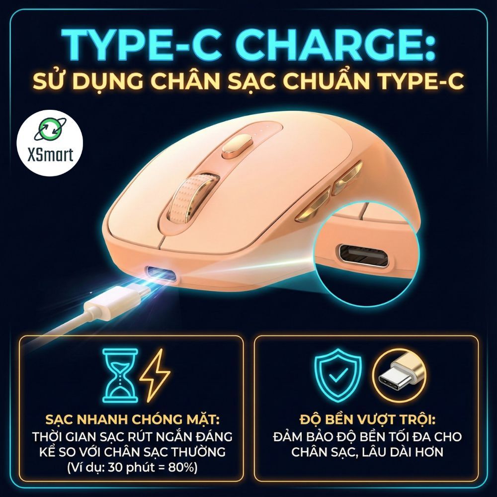 Chuột Không Dây Máy Tính Bluetooth X7 Wireless Pin Sạc Kết Nối 2 Chế Độ Cho Mọi Thiết Bị Máy Tính | BigBuy360 - bigbuy360.vn