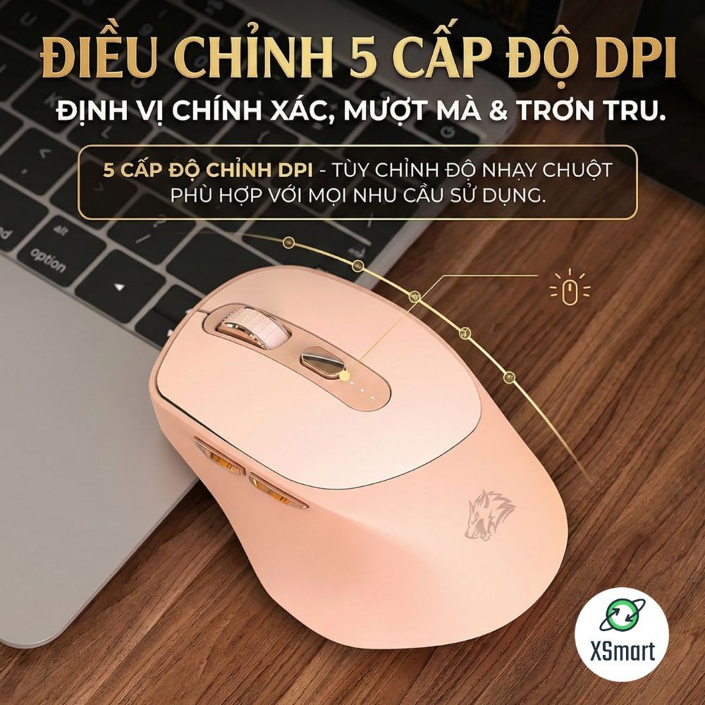 Chuột Không Dây Máy Tính Bluetooth X7 Wireless Pin Sạc Kết Nối 2 Chế Độ Cho Mọi Thiết Bị Máy Tính | BigBuy360 - bigbuy360.vn