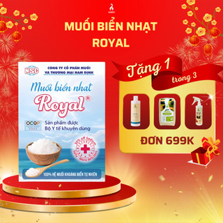  Muối Biển Nhạt Royal NSC Giàu Vi Lượng Phù Hợp Cho Người Cần Bù Nước Súc Miệng Ngừa Sâu Răng Gói 250g 