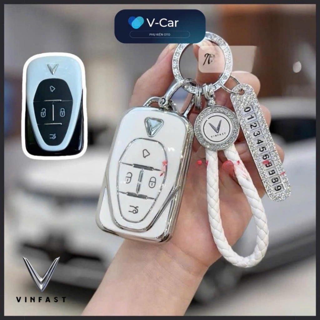 Ốp chìa khóa xe điện Vinfast VF6 - VF7. ( VF8 - VF9 form mới ) chất liệu TPU chống xước, chống nước, bền, đẹp