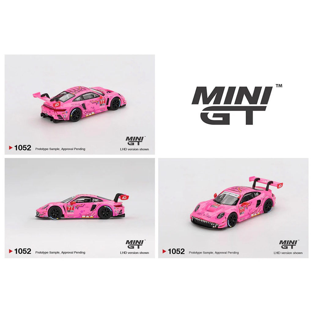 MiniGT 1052 - Porsche 911 GT3 R #77 AO Racing 2024 IMSA Road America
