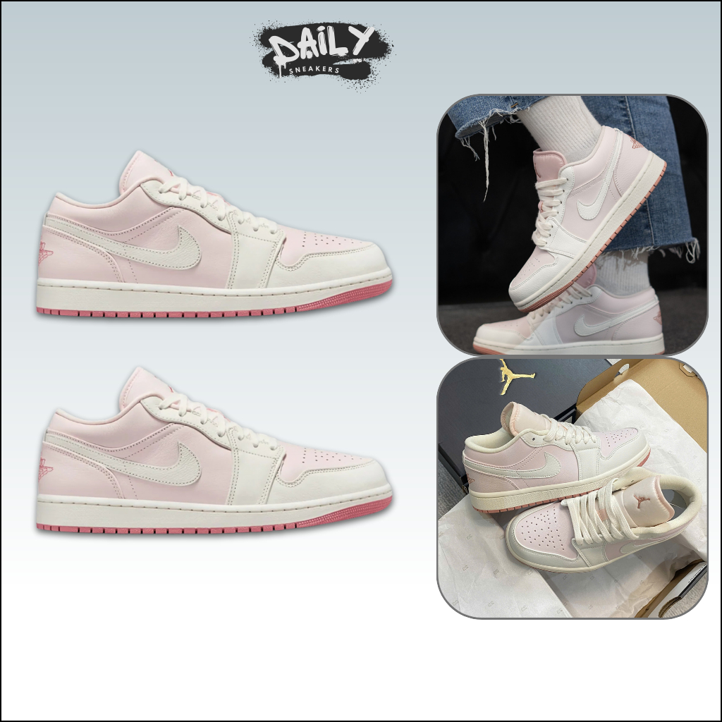 Giày Thể Thao Nike Air Jordan 1 Low Pinka – Sneaker JD1 Low Hồng Trắng [Daily Sneakers]