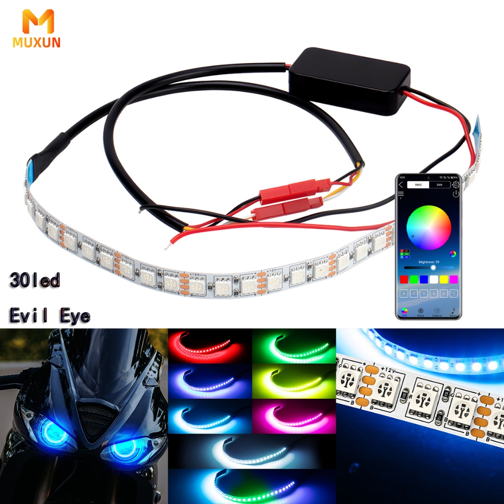 Đèn LED Vòng Hình Mắt Quỷ Điều Chỉnh Màu Sắc Qua Ứng Dụng