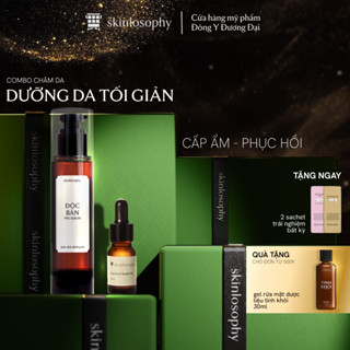  Combo Dưỡng Da Mùa Hè SKINLOSOPHY : Dầu Dưỡng Enriched Youth Oil 10ml + Pre-serum Độc Bản 100ml 