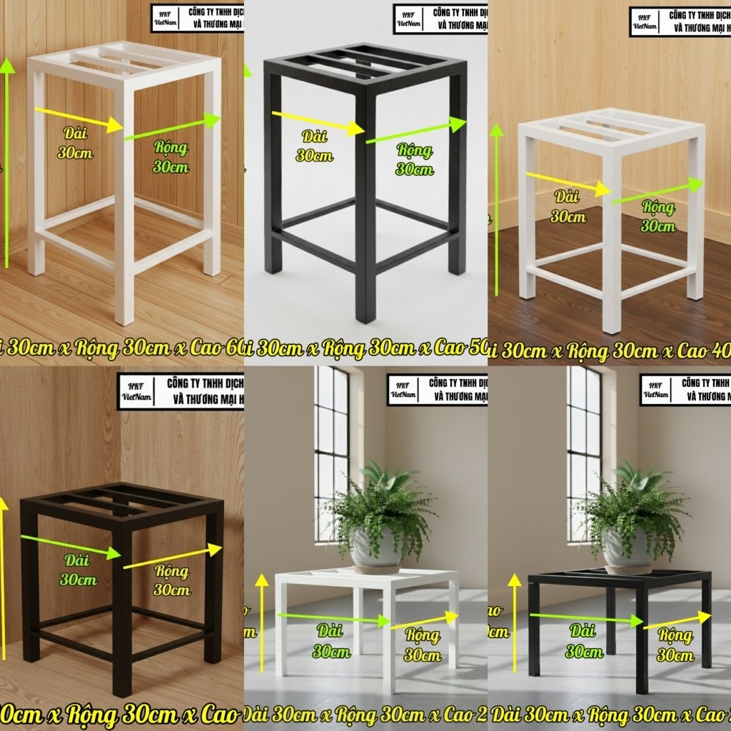 [Kệ Sắt Đa Năng 30x30 HKF VIỆT NAM] Giá Để Chậu Cây, Đồ Dùng Trong Nhà & Ngoài Trời