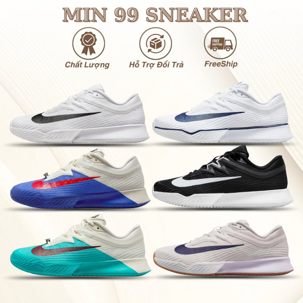 Giày Tennis, Pickleball Vapor Pro 3 Nam Nữ Full Các Phối Màu Hottrend Đế Ma Sát Chống Trơn Trượt