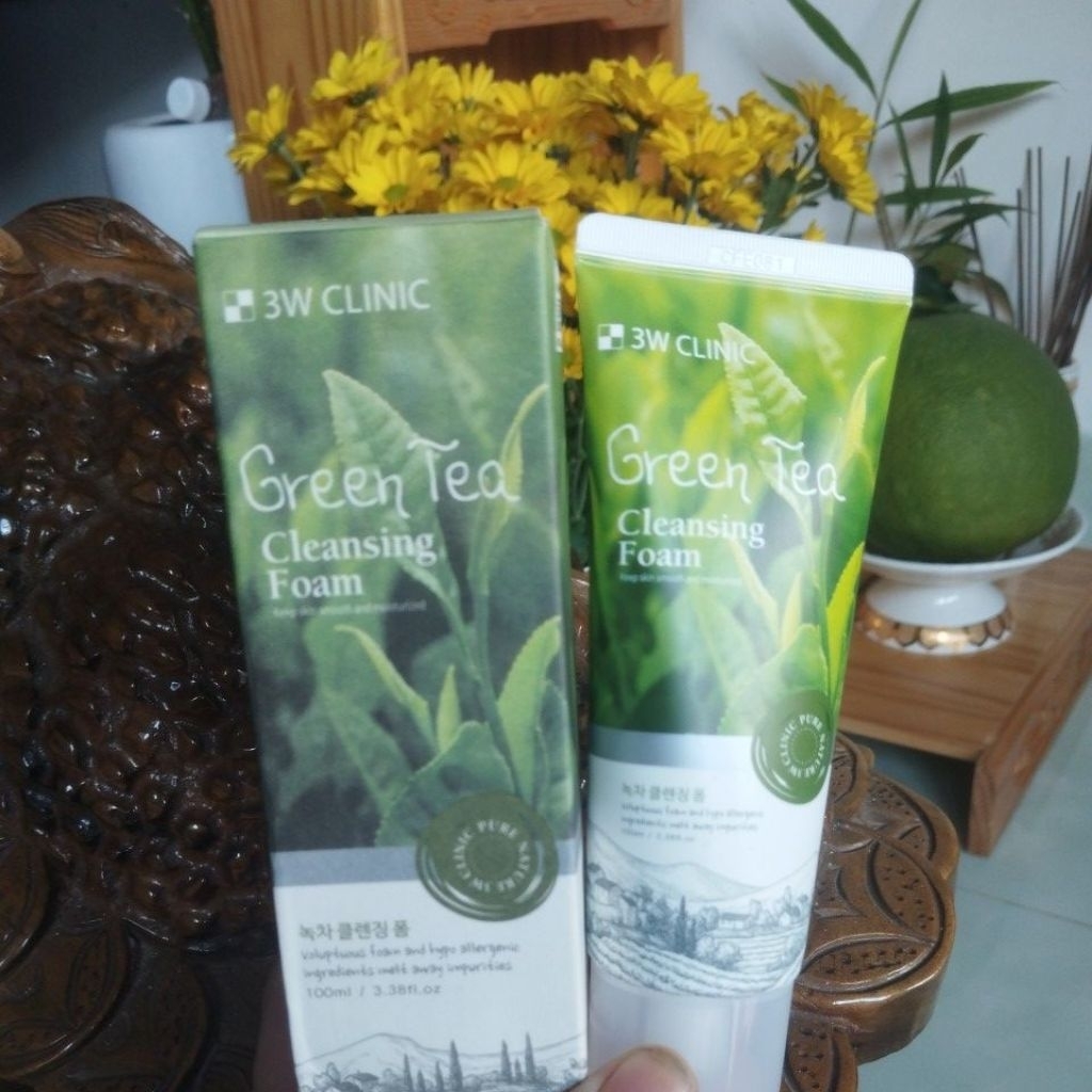 Sữa Rửa Mặt 3W CLINIC Green Tea Cleansing Foam Hàn Quốc chính hãng