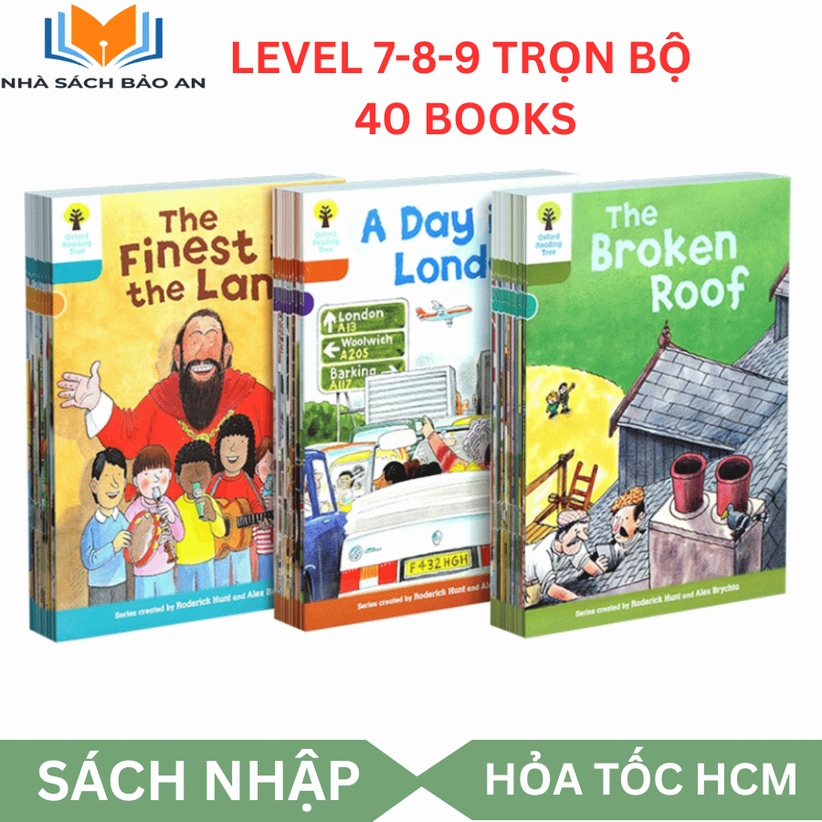 Sách nhập - Oxford reading tree level 7-8-9 - 40 quyển, màu đẹp,Biff, Chip and Kipper 7->9 40 cuốn