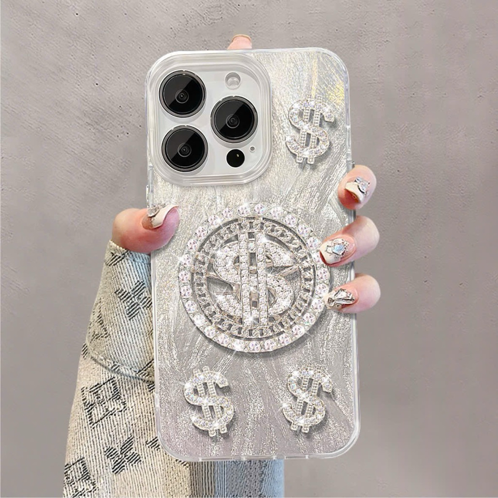 LV061 Ốp Lưng Vivo Đồng Tiền Bạc Xoay Y28 Y17s S10E Y36 Y15s Y15A Y21 Y12s Y16 Y02T Y15 Y21s Y33S Y1