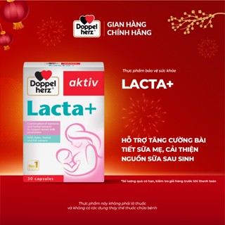  Viên uống lợi sữa Doppelherz Aktiv Lacta+ hỗ trợ cải thiện nguồn sữa mẹ sau sinh  Hộp 30 viên  