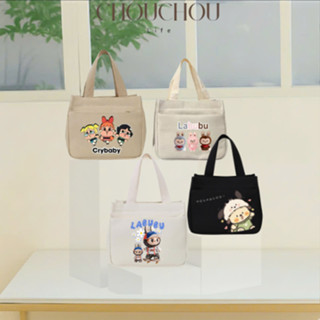 Túi vải canvas đựng cơm CHOUCHOU.LIFE, túi tote thời trang ulzzang in hình hot trend 2025