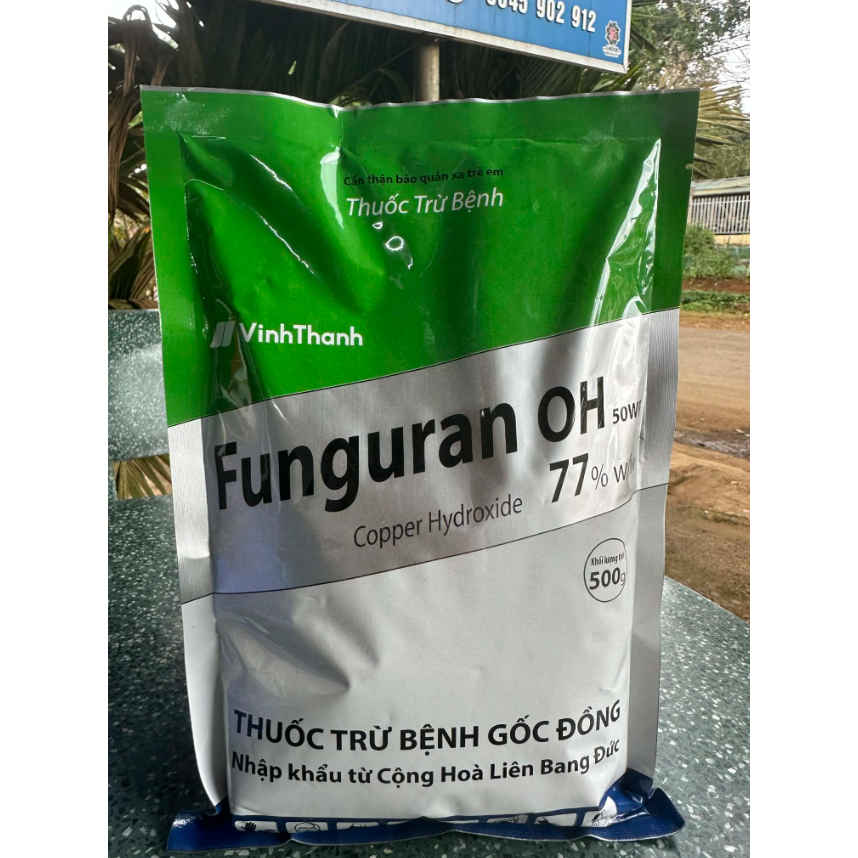 Funguran OH 55WP Vĩnh Thạnh. Copper Hydroxide. Gốc đồng. Gói 500 gram