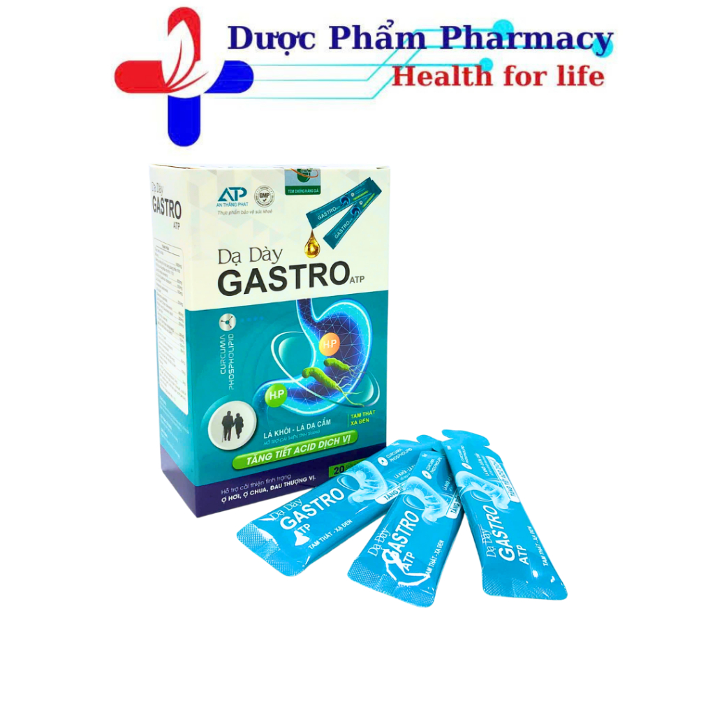 Dạ Dày GASTRO ATP Dạng Gel Hỗ Trợ Giảm Đau Dạ Dày, Đau Thượng Vị – Hộp 20 gói x 10ml