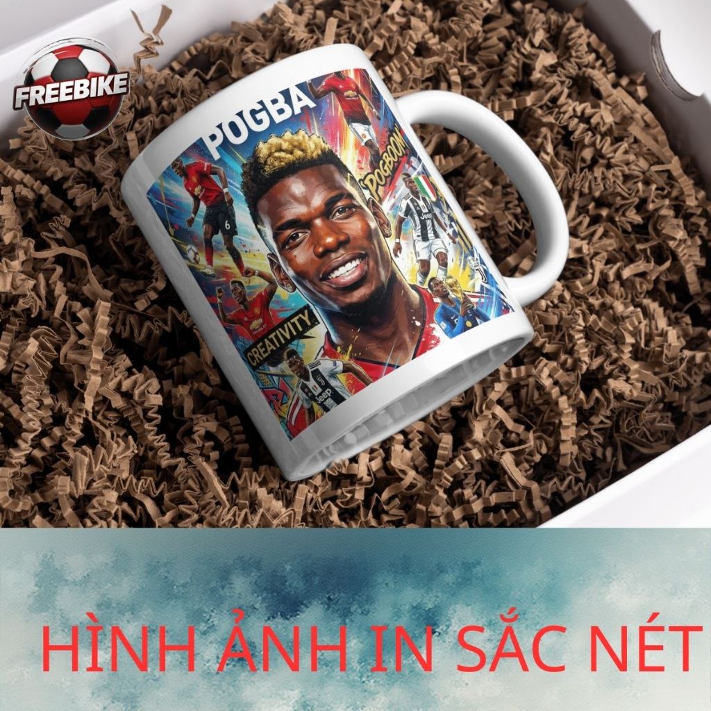 LY SỨ IN CAO CẤP HÌNH PAUL POGBA MẪU 1