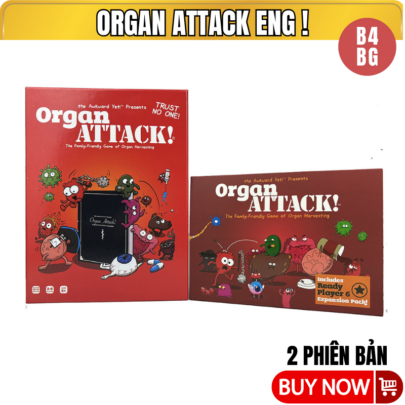 Trò chơi board game organ attack vui nhộn 2 phiên bản lớn và nhỏ B4KIDS