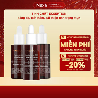  Serum Ekseption Hyaluronic B5 Kẽm ZnPCA Niacin PHA TRX Mixlab Serum 75ml 