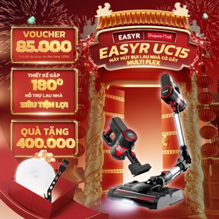  Máy Hút Bụi Lau Nhà EASYR UC15 Cầm Tay Có Dây Lực Hút Tặng Kèm Đầu Hút Giường 