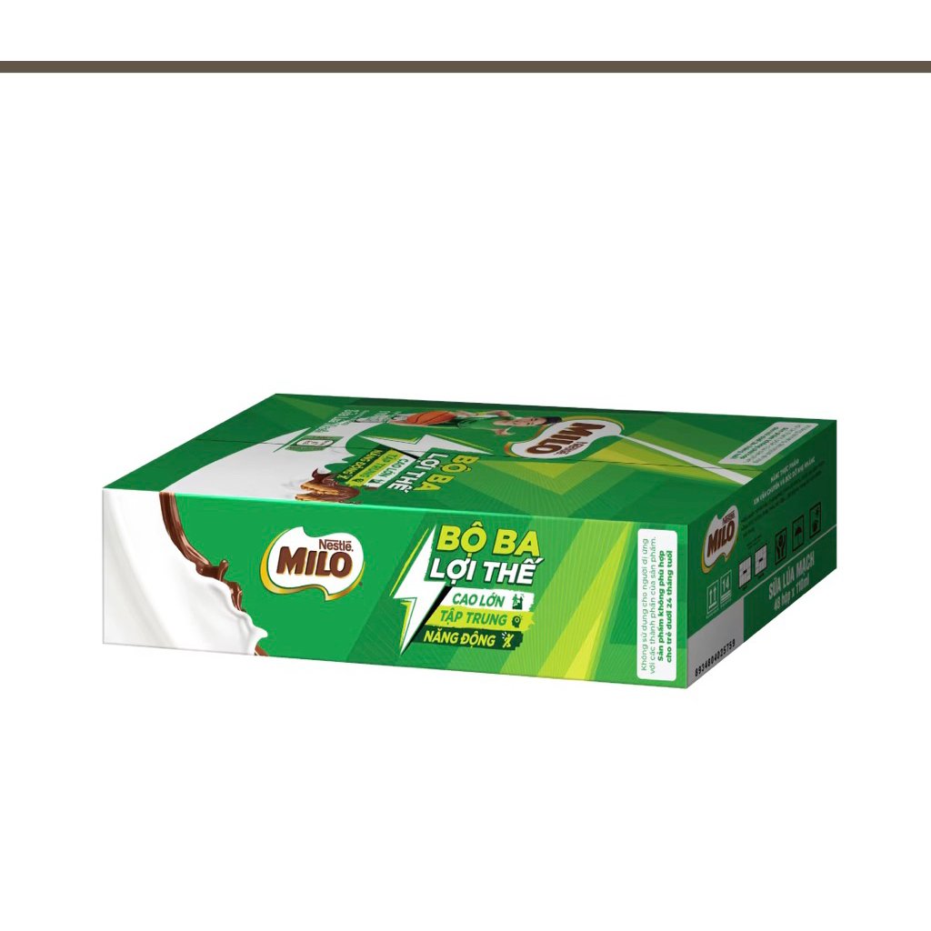 thùng 48 hộp thức uống lúa mạch Milo 180ml