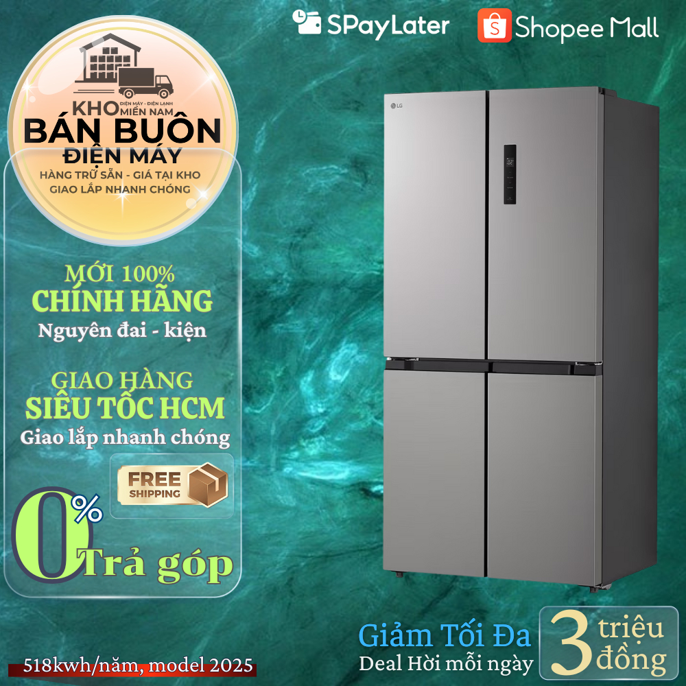 Tủ lạnh LG Inverter 474 lít Multi Door LFB47SVM - Hàng chính hãng