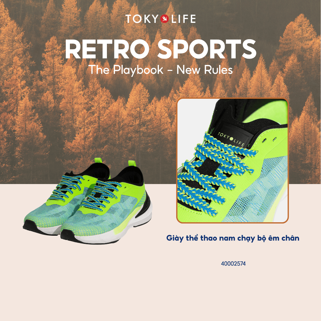 Giày thể thao nam chạy bộ êm chân TOKYOLIFE 40002574