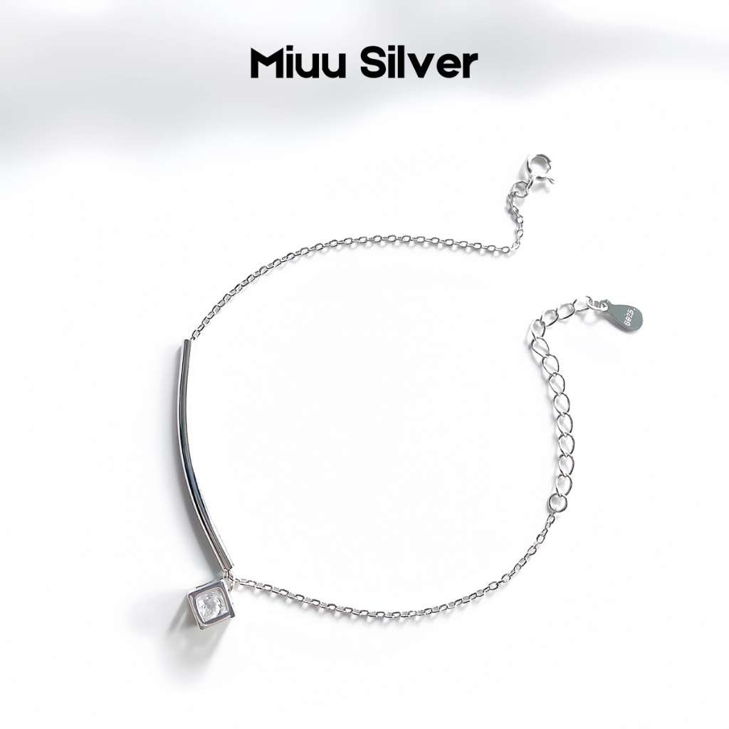 [DEAL SỐC] Lắc tay bạc nữ Cubix Miuu Silver