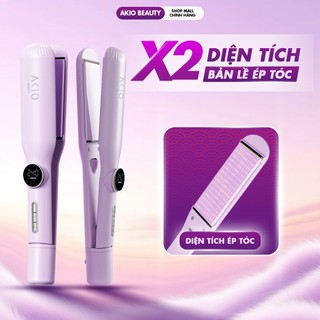 Máy duỗi ép thẳng tóc bản lớn AKIO tạo kiểu xoăn thẳng có ion âm bảo vệ tóc tối đa 